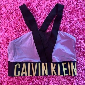 Calvin Klein Women's grey sports bra size small